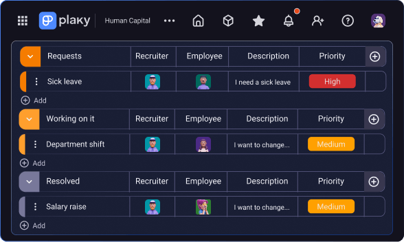 Diagrama de Gantt en Plaky